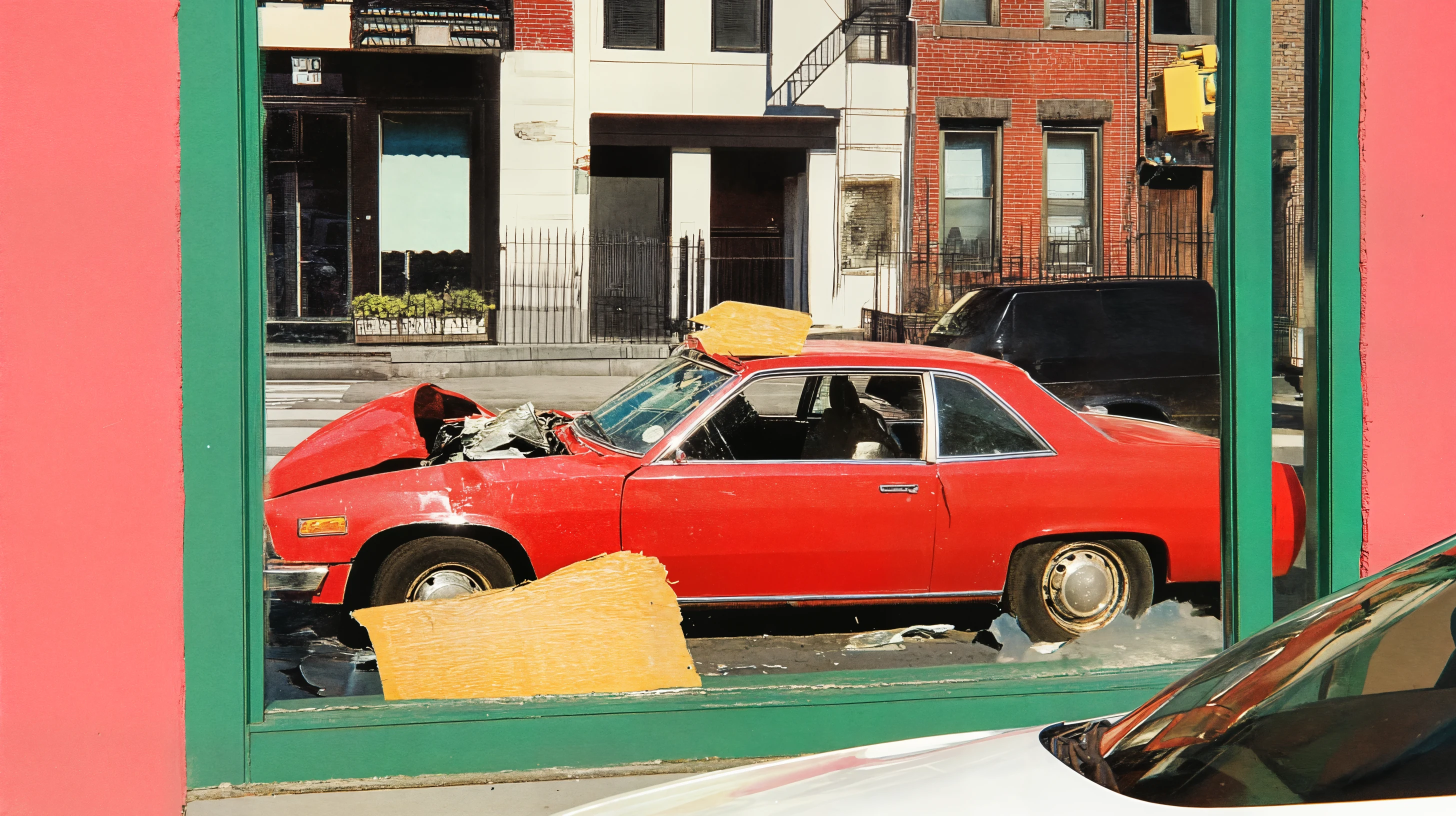 Straat Crash, limited edition collage print by kutdakrap, Amsterdam (Crash series, 2026)